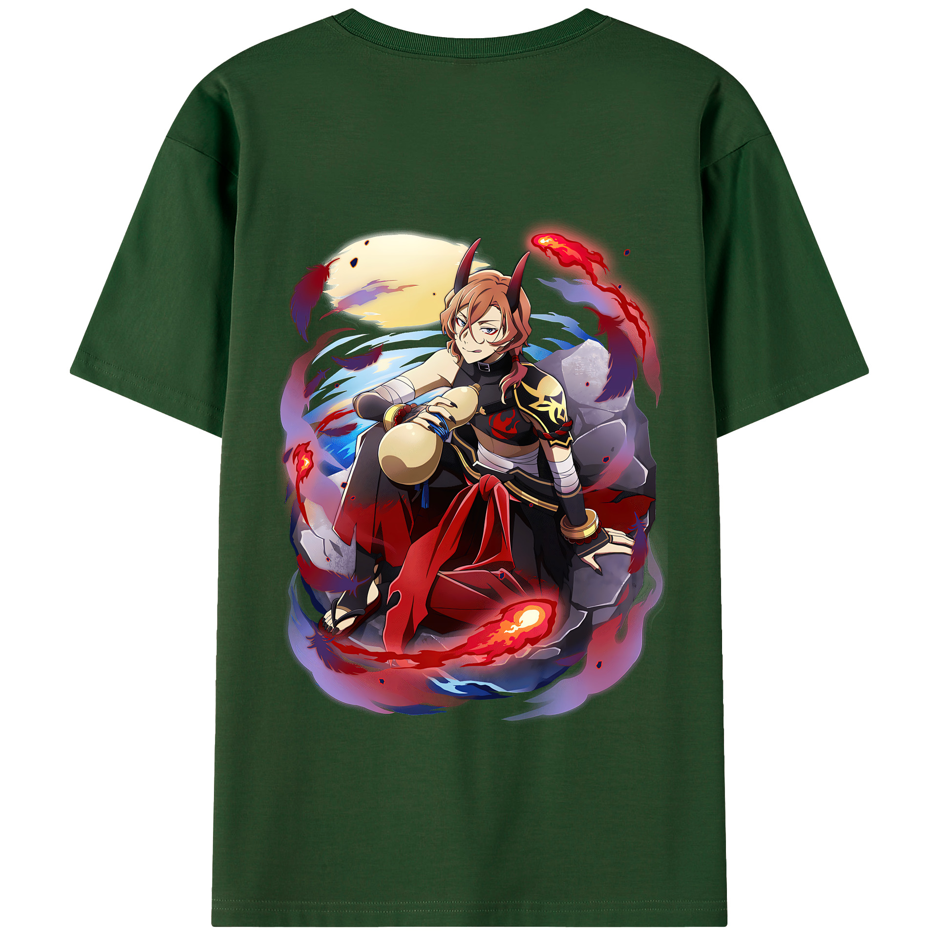 （画像用） 文豪ストレイドッグス Bungo Stray Dogs 綿100％半袖Tシャツ（背面プリント）